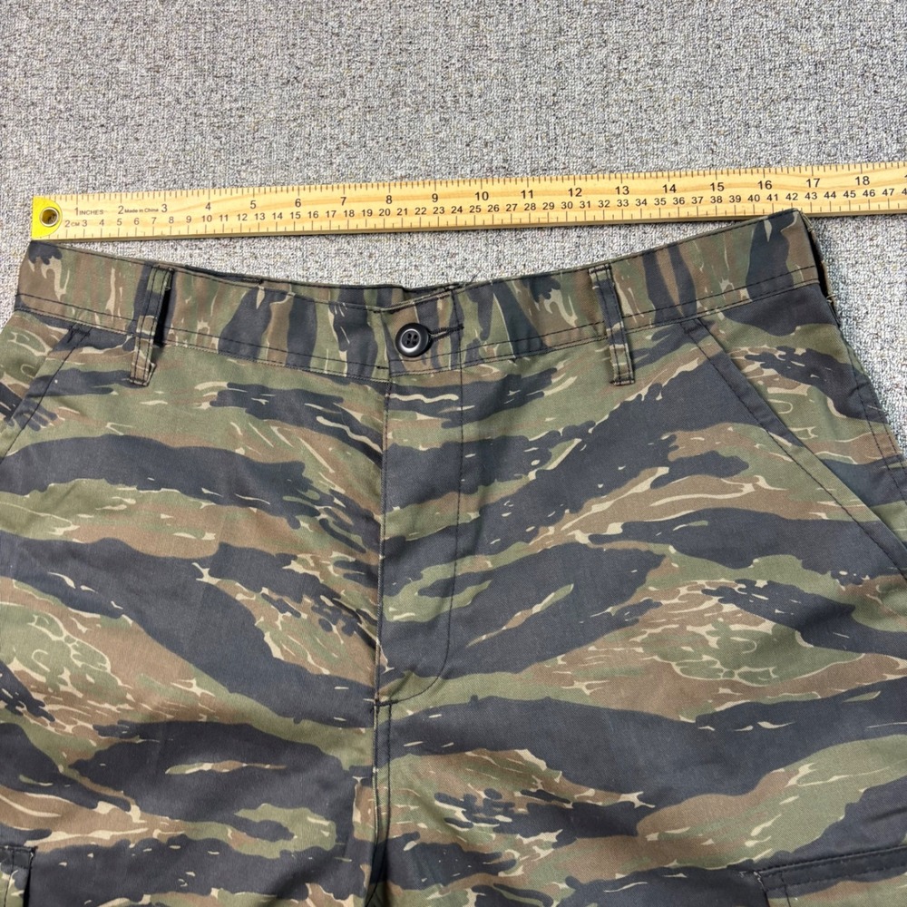 Vintage Tiger Stripe Camo Cargo Pants Mens Medium 31-35 Waist Military Vietnam - Picture 3 of 7
